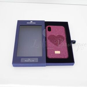 NIB Swarovski 5536634 Crystalgram Heart Smartphone Case Cover iPhone X/XS Pink
